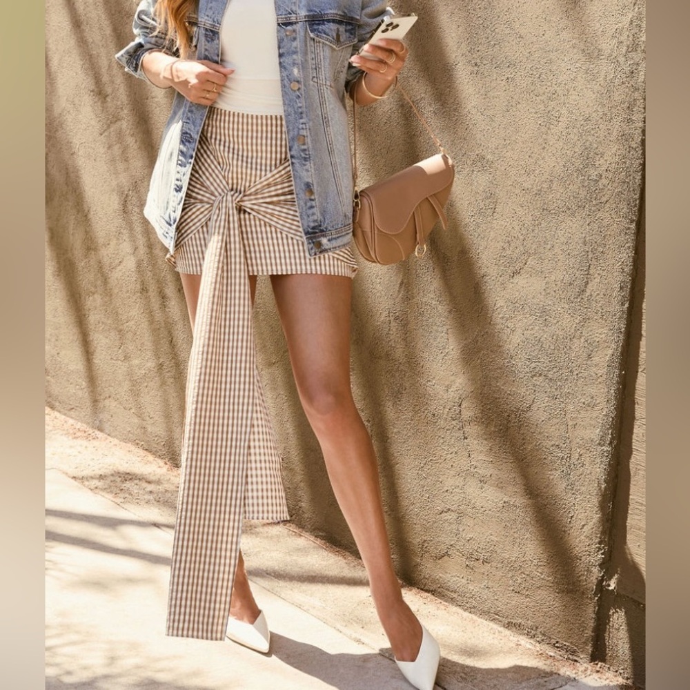 Gingham skirt